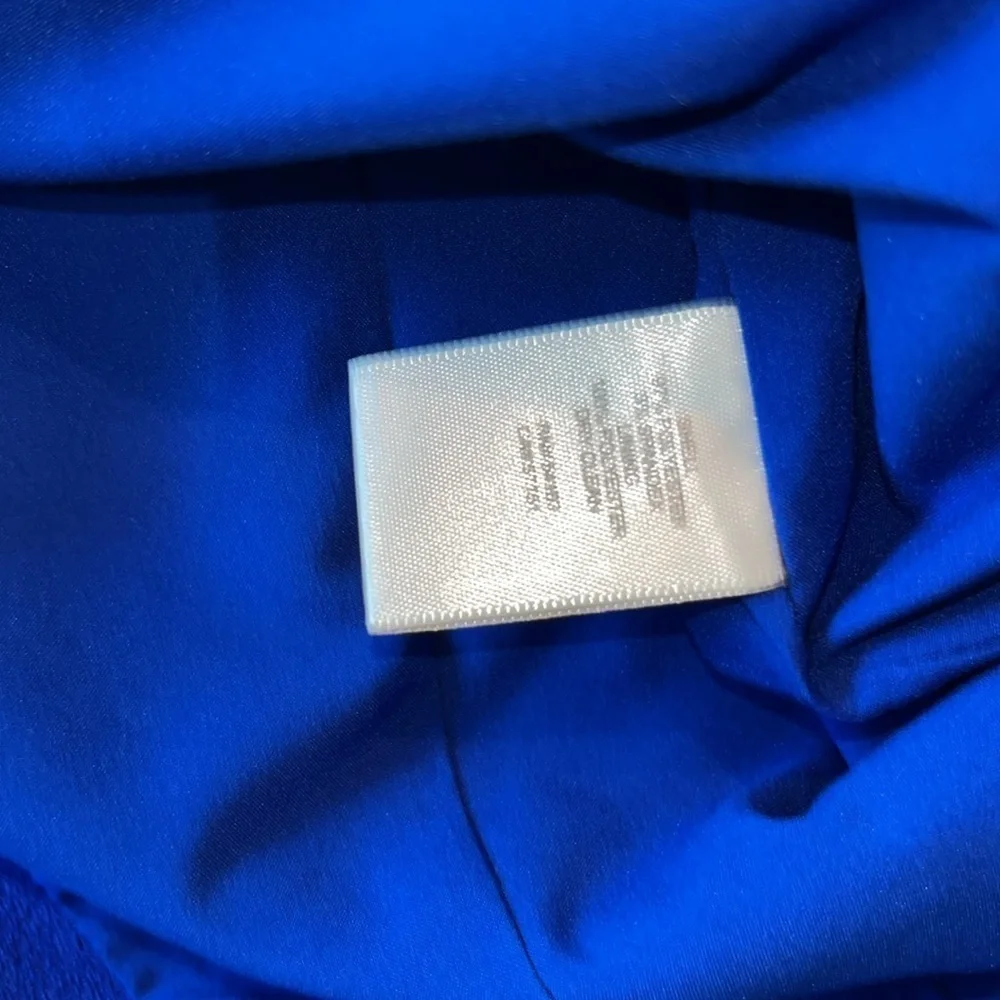 Eliza J Royal Blue Flutter Sleeve Dress Size 4 - Picture 8 of 13